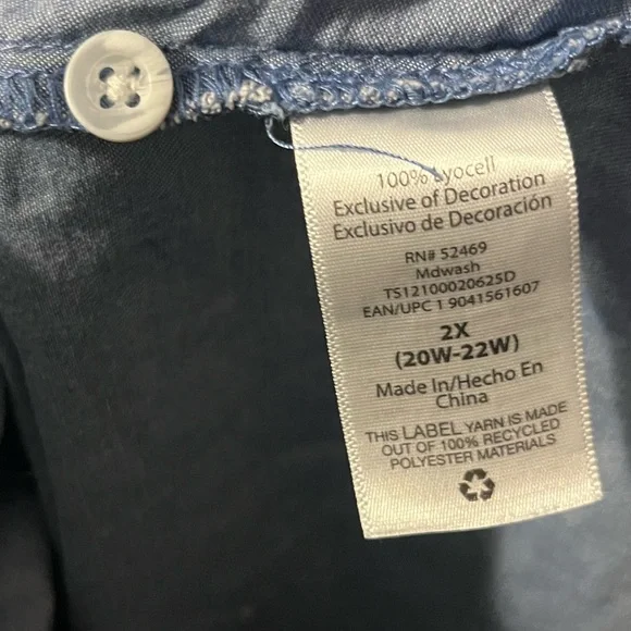 Terra & Sky Denim Blue Top - Picture 4 of 4